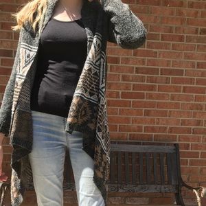 AZTEC PATTERN CARDIGAN